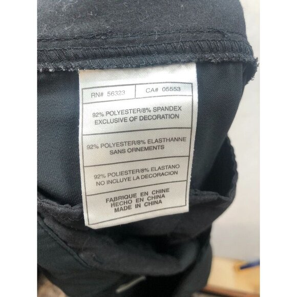 Nike Golf Pants Fit Dry Dri-Fit 341623 Black Flat Front Tagged Men's Size 36x30 - Picture 6 of 7